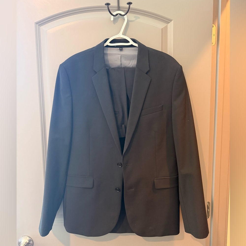 Express Men's Black Suit (Extra Slim)